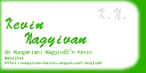 kevin nagyivan business card